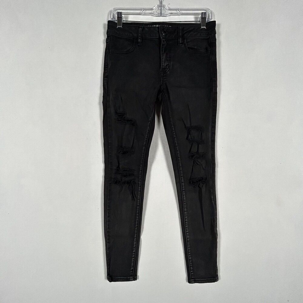 American Eagle Outfitters Super Super Stretch Jegging Jeans Size 4 Regular Black